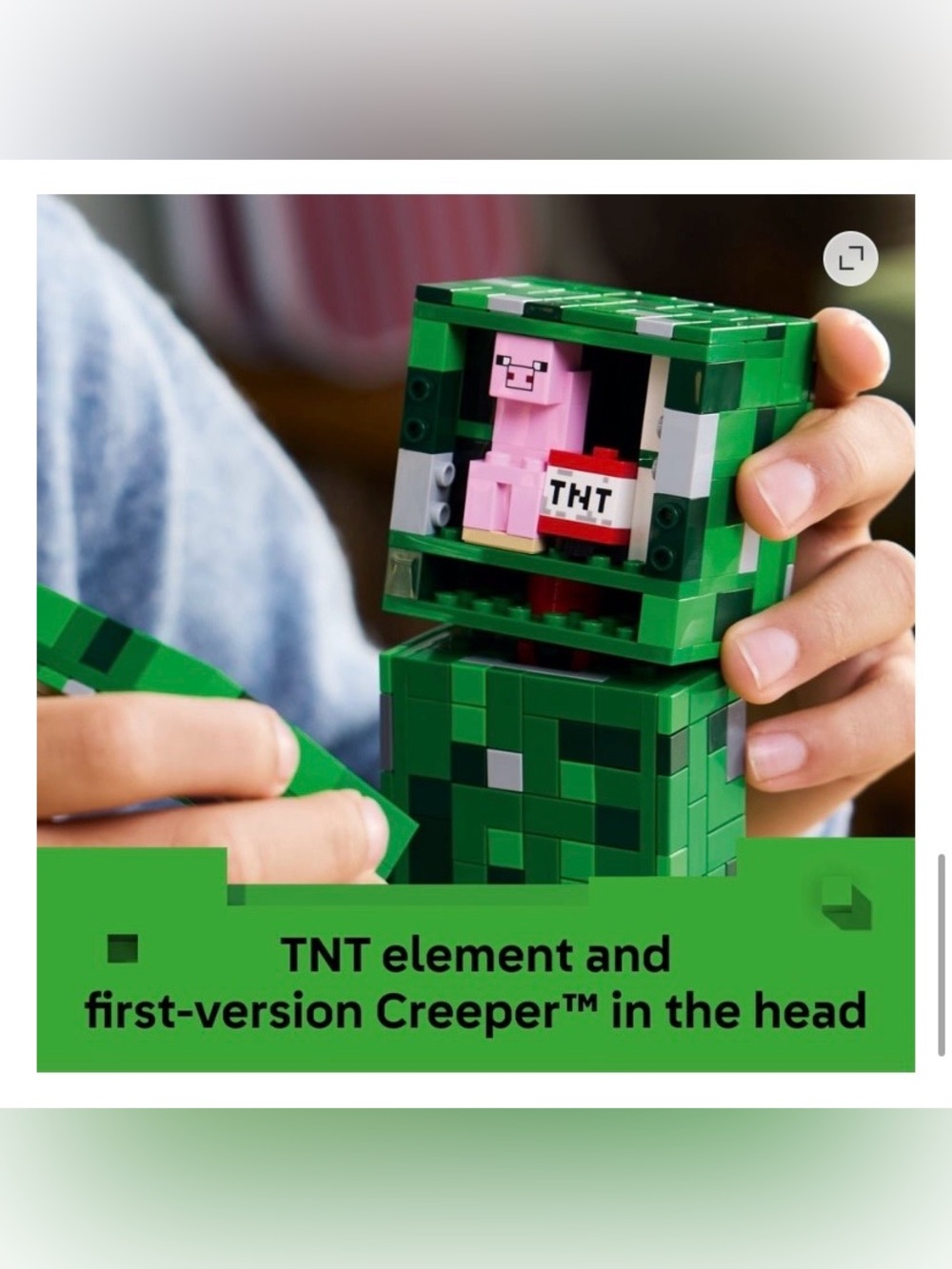LEGO Minecraft Large Posable Creeper Figure New In Box - Picture 5 of 10